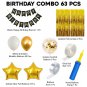 Happy Birthday Decoration Kit 63PCS