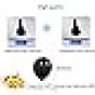 AMFIN 10-inch Metallic Balloons Black Gold for Birthday Decoration (Pack of 50)