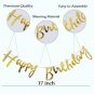 Happy Birthday Banner Flag - GOLD