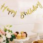 Happy Birthday Banner Flag - GOLD