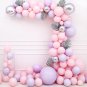 Pastel Balloons for Birthday, Anniversary, Wedding, Baby Shower Decorations (50 Pcs, Pink Purple)