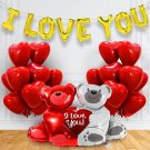 34pcs I Love You Foil Balloons With Love Teddy Foil Balloons Decoration Items For Room 34pcs I Love You Foil Balloons With Love Teddy Foil Balloons Decoration Items For Room