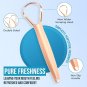 Stainless Steel Tongue Cleaners, Tongue Scraper/ Rose Gold (2 Pcs)