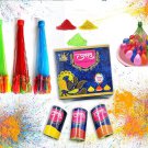 CraftVatika Holi Herbal Gulal Colour Pack of 3 and Magic Water Ballon Pack of 111 Ballons