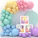 Decorative Transparent 3pcs One Letters Balloon Boxes With 50pcs Multi balloons For Party Decoration