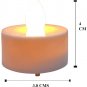 12 Pcs Acrylic Flameless & Smokeless Decorative Candles Led Tea Light