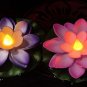 Acrylic Flameless & Smokeless Decorative Candles Led Tea Light (Lotus Water Sensored - 12 Pcs)