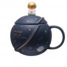 Coffee Mug with Lid 400ml (Dark Blue)