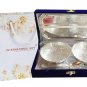 German Silver Brass Two Bowl with Two Spoon and with Single Tray with Beautiful Velvet Box Packing