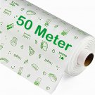 50 Meters Food Wrapping Paper Roll - Premium Non-Stick Butter Wrapping Paper