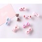 Baby Girl's Printed Color Ribbon Korean Version of The Striped Bow Hairpin 8 Pieces Multicolour