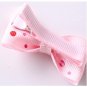 Baby Girl's Printed Color Ribbon Korean Version of The Striped Bow Hairpin 8 Pieces Multicolour