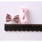 Baby Girl's Printed Color Ribbon Korean Version of The Striped Bow Hairpin 8 Pieces Multicolour