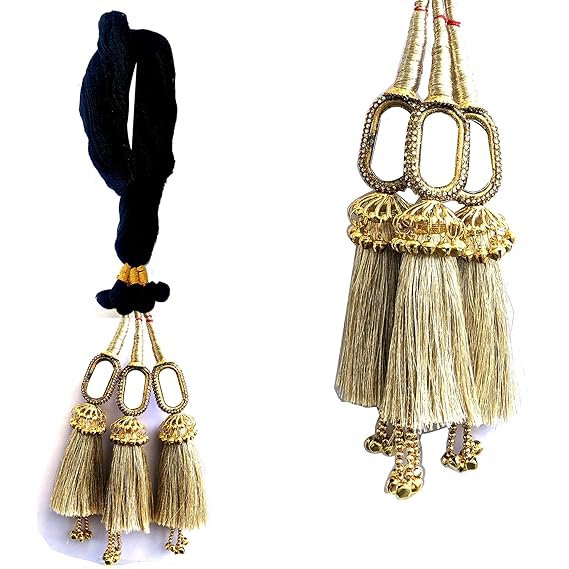Mirror Design Paranda Parandi Braid Tassles Hair Accessory (Golden) pranda prandi Braid Extension