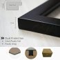 black wall photo frames- set of 6 individual photo frames