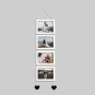Hanging Photo Frame Set of 4 Picture Frame for Wall Hanging [5x7-4pcs] White