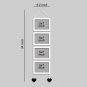 Hanging Photo Frame Set of 4 Picture Frame for Wall Hanging [5x7-4pcs] White