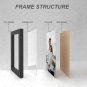 Hanging Photo Frame Set of 4 Picture Frame for Wall Hanging [5x7-4pcs] White