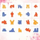 Abstract Character Illustration(svg, dxf, png, jpeg)