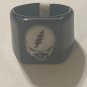 Grateful Dead Band Engraved Ring Gunmetal Stainless Steel Rectangle Size 6-11