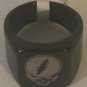 Grateful Dead Band Engraved Ring Gunmetal Stainless Steel Rectangle Size 6-11