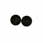 Korn 8mm Black Silver Round Stud Earrings Stainless Steel Earrings Unisex