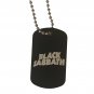 Black Sabbath Band Engraved Aluminum Dog Tag with Necklace
