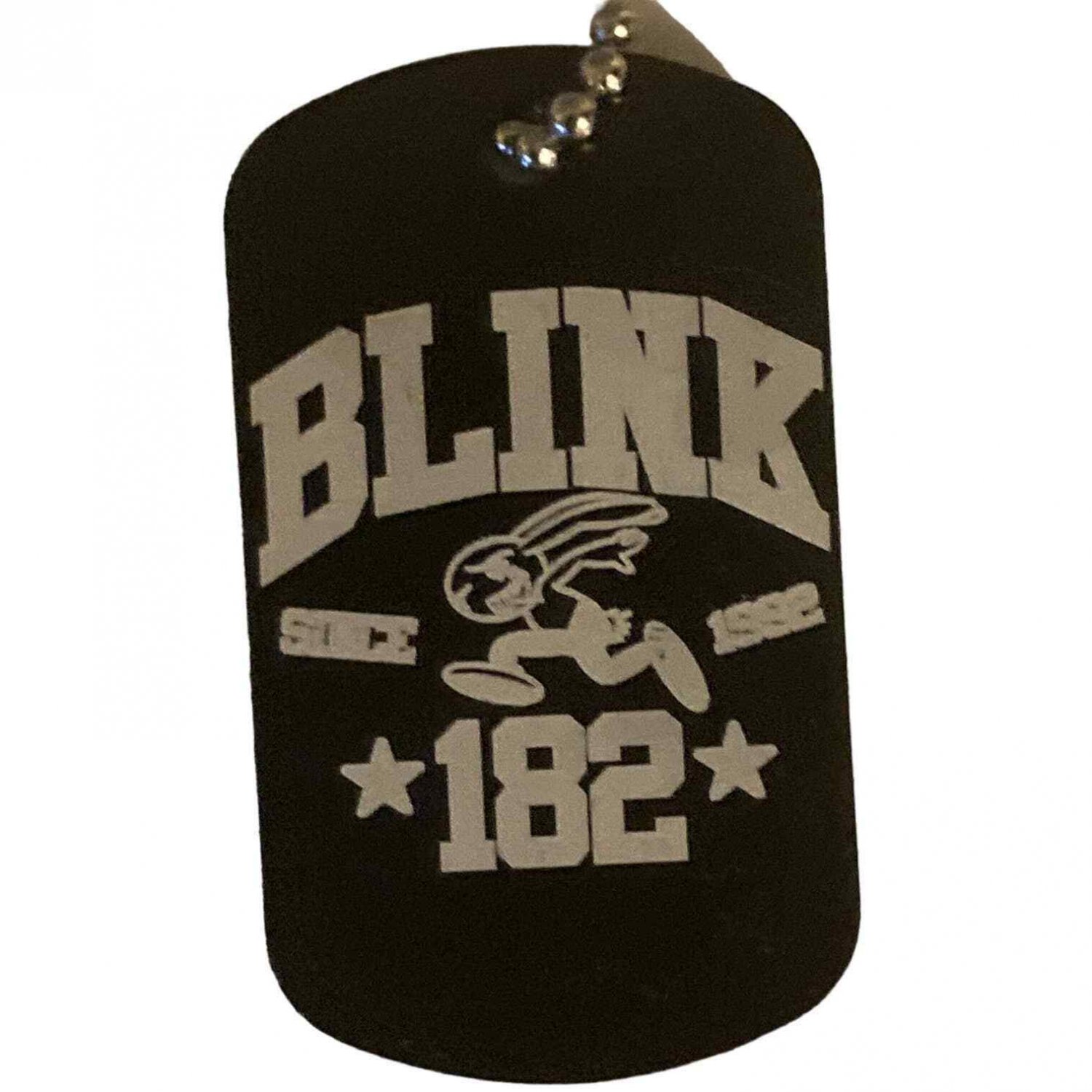 Blink 182 Band Engraved Aluminum Dog Tag with Necklace