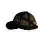 Korn Mesh Trucker Baseball Cap with Black Leatherette Patch