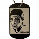 Muhammad Ali Engraved Pendant With Necklace