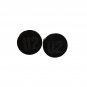U2 8mm Black Silver Round Stud Earrings Stainless Steel Earrings Unisex