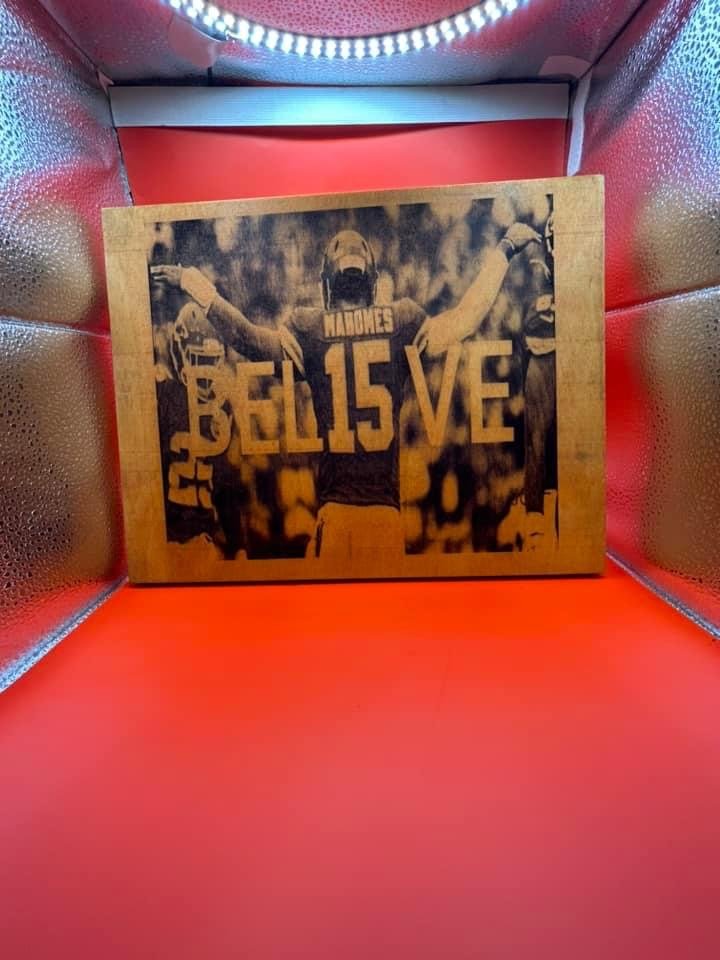 Bel15ve wall decor / Mahomes