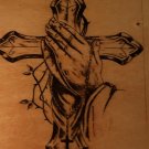 Praying Hands with a cross wall decor