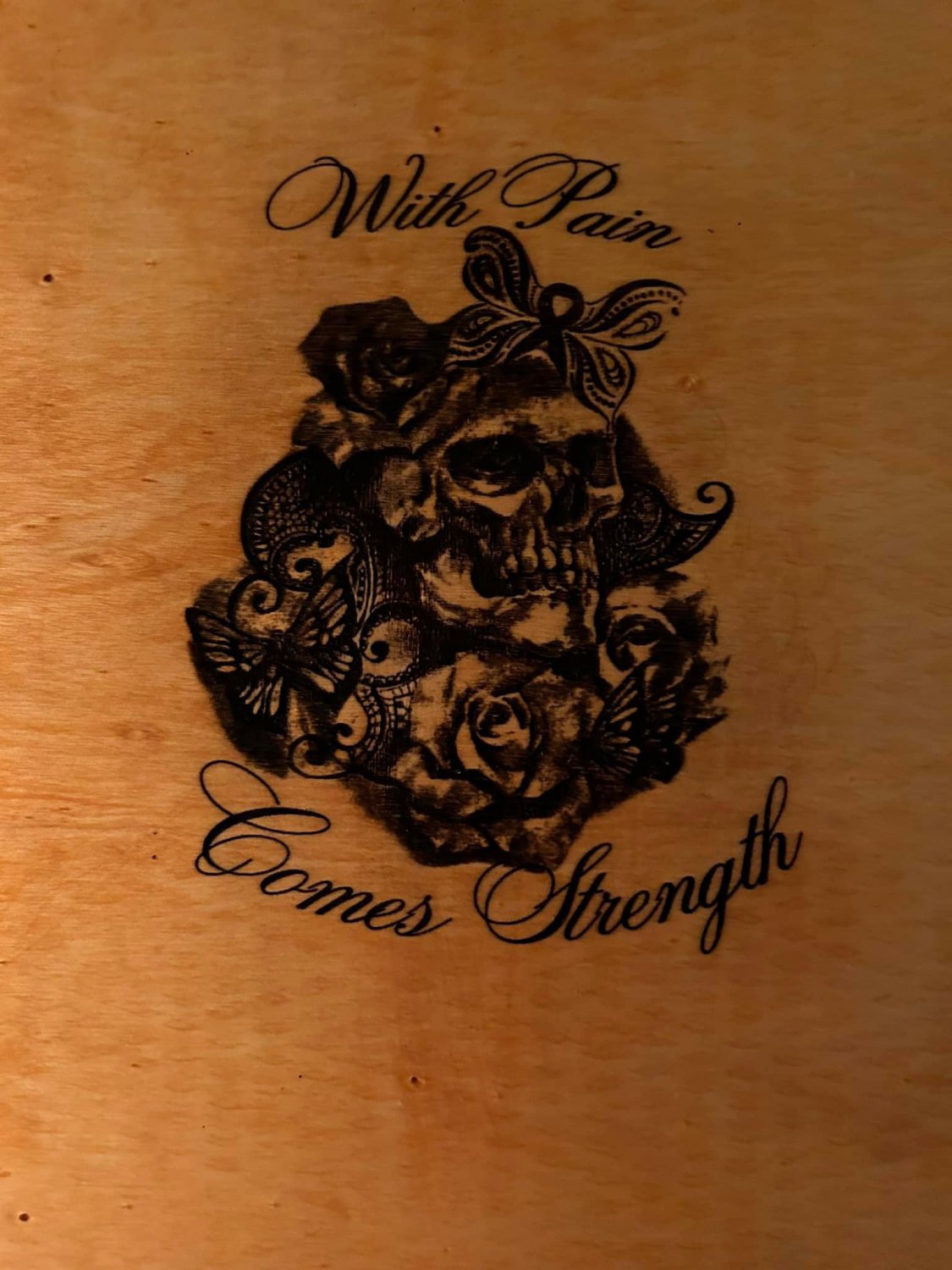 With Pain Comes Strength wall d&Atilde;&copy;cor