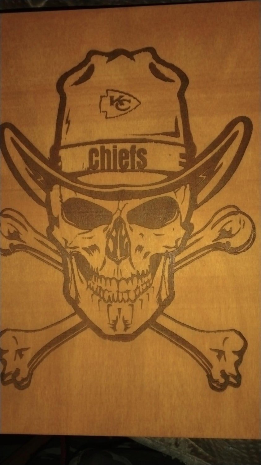 Skull Cowboy Chiefs wall decor