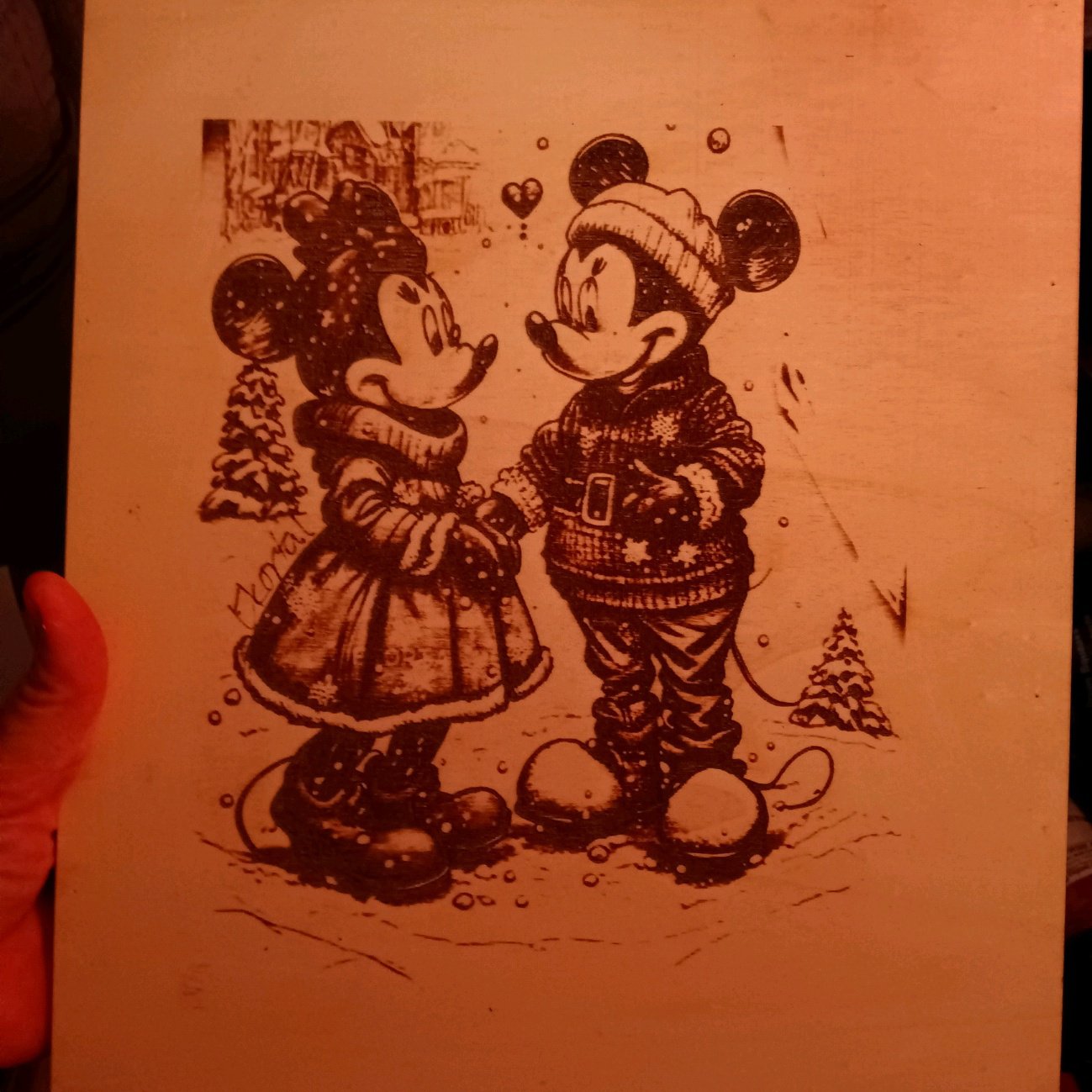 Mickey & Minnie mouse wall decor