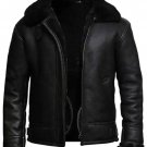 Genuine Leather B3 Fur Mens Aviator Flight Sheepskin Shearling Bomber Jacket