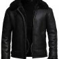Genuine Leather B3 Fur Mens Aviator Flight Sheepskin Shearling Bomber Jacket