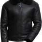 Genuine Leather B3 Fur Mens Aviator Flight Sheepskin Shearling Bomber Jacket