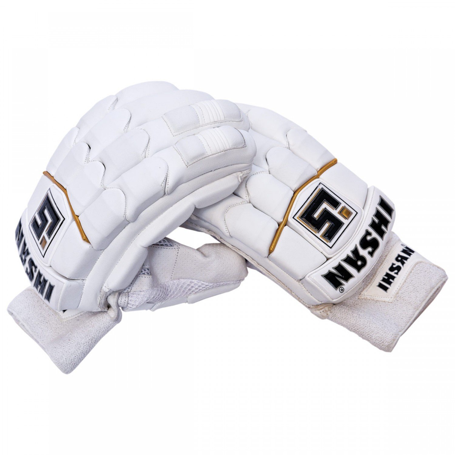 Cricket Batting Gloves Black Gold Batting Gloves Right Hand Stander Size