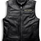 Men's Harley Davidson Motorcycle Custom Leather Biker Vest - Genuine Leather Vest
