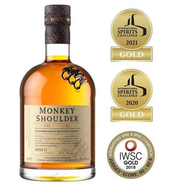 Whiskey Blended Malt Scotch Whiskey MONKEY SHOULDER 70cl x 6