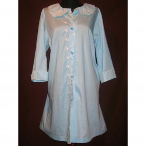 Vintage 60s SEARS Blue Nightgown Gown Nighty Size 38 Medium/Large