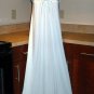 VINTAGE LONG NIGHTGOWN GOWN LACE NYLON LINGERIE V NECK GLOSSY BUST 36 MEDIUM/LARGE