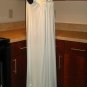VINTAGE LONG NIGHTGOWN GOWN LACE NYLON LINGERIE V NECK GLOSSY BUST 36 MEDIUM/LARGE