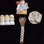 Lot Of 4 Vintage Angel Christmas Brooches/Pins