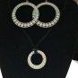 Beautiful Necklace and Earring Set. Light green stones.