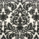 Damask Table Square Black Ivory Cream Waverly Onyx 20" Damask Table Square Black Ivory Cream Waverly Onyx 20"
