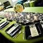 Damask Table Square Black Ivory Cream Waverly Onyx 20"