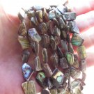 Abalone Paua Shell BEADS freeform 10-16x6-9mm drilled natural bead supply diy making jewelry